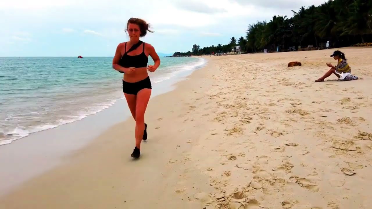 Footprints in Paradise: A Relaxing ASMR Walk on Lamai Beach, Koh Samui