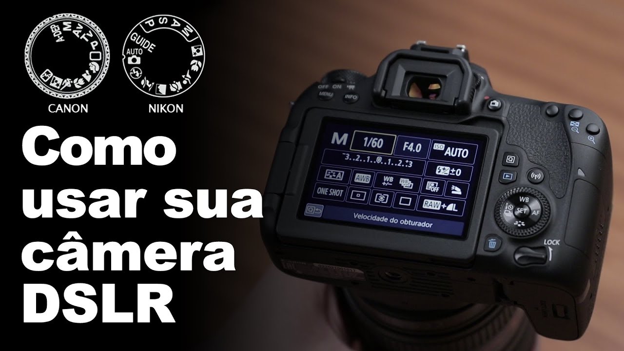 COMO USAR SUA CÂMERA CANON DE MANEIRA FÁCIL