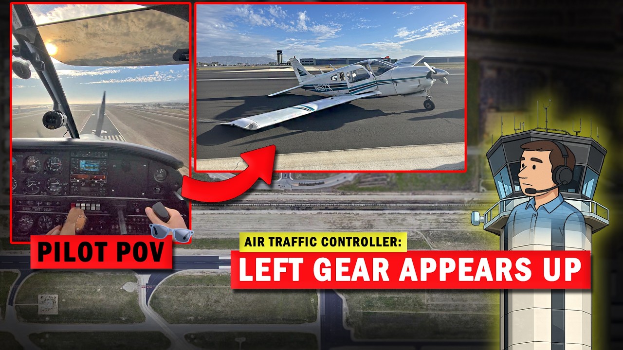Landing with RIGHT WHEEL MISSING | Pilot POV, Onboard Footage
