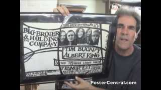 Big Brother & Holding Company Concert Poster 1968 Fillmore East