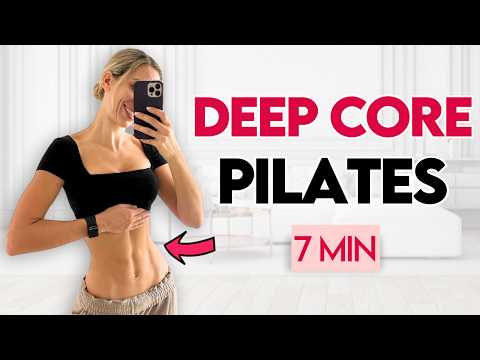 Sculpted Pilates Abs in 14 Days (Deep Core Activation) | 7 min Workout