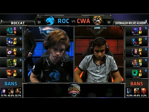ROC vs CWA Game 1 Highlights (EU LCS Summer Promotion 2015)
