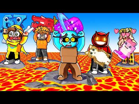 Roblox ÜBERLEBE LAVA, UM GEHIRNROT ZU BEKÄMPFEN!