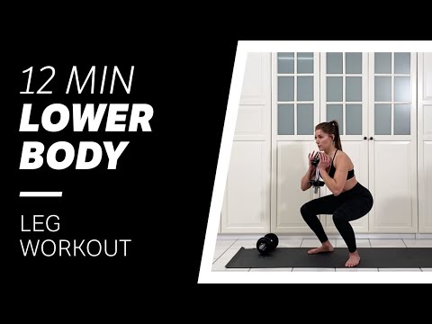 12 MIN LEG WORKOUT × with weights ×