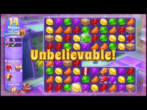Wonka's World of Candy Level 549 - NO BOOSTERS + FULL STORY 🍫 | SKILLGAMING ✔️
