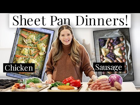 3 QUICK and EASY Sheet Pan Dinners