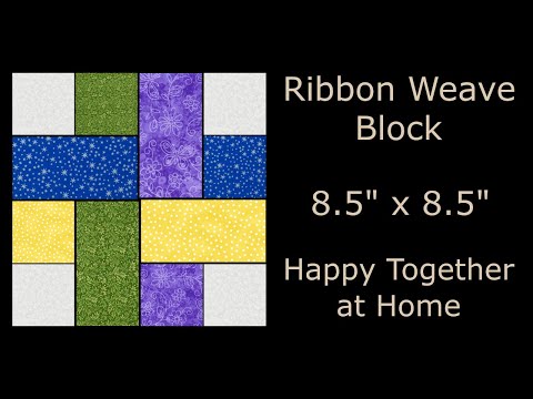 Ribbon Weave Quilt Block - Traditional Quilt Block Tutorial -  VIDEO 1