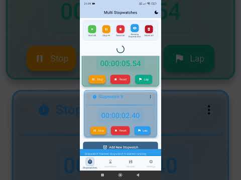 Multi Stopwatches Manager