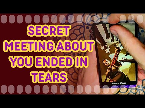 SECRET MEETING ABOUT YOU ENDED IN TEARS