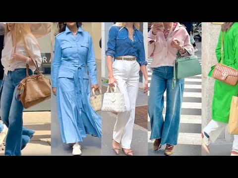 MILAN STREET STYLE IDEAS ????????APRIL 2024 SPRING FASHION ????MILAN SHOPPING WALK #vanityfair #vogue