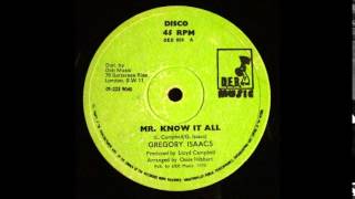 Gregory Isaacs - Mr. Know It All 12"