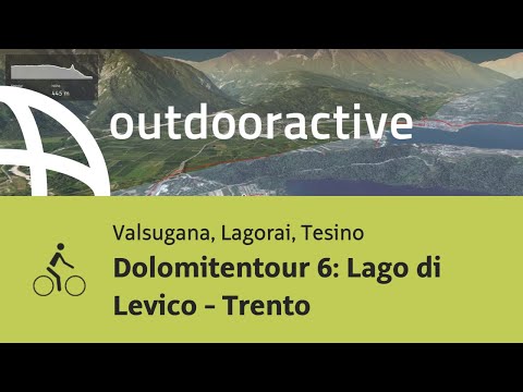 Radtour in Valsugana, Lagorai, Tesino: Dolomitentour 6: Lago di Levico - Trento