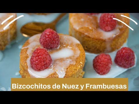 Bizcochitos 🍰 de nuez y frambuesa 💗💗