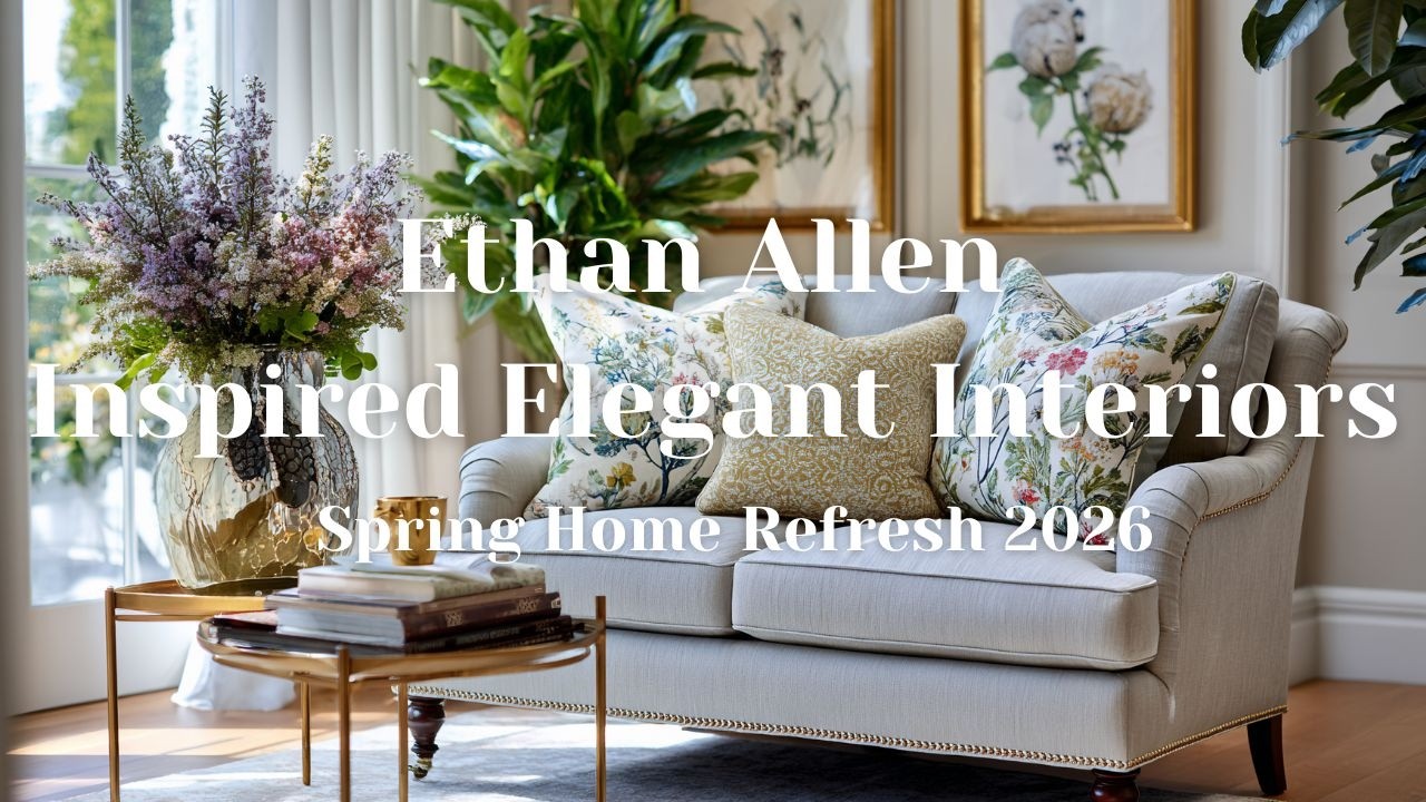 ✨Spring Home Refresh 2026 I  Ethan Allen Inspired Elegant Interiors