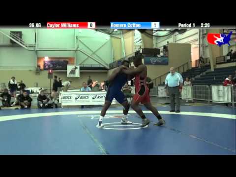Caylor Williams vs. Romero Cotton at 2013 ASICS University Nationals - GR