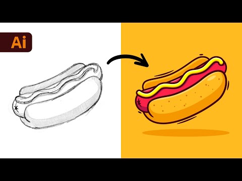 Adobe Illustrator Tutorial Create a Vector Pizza from Sketch HD
