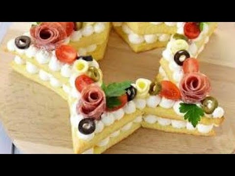 Star Savoury Cream Tart || Easy Recipe Italian Food