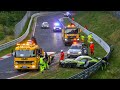 CRASH Mercedes AMG GT4 #111 SchnitzelAlm | Nürburgring ADAC Ravenol 24h Race 2025