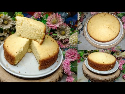 ইলেকট্রনিক বিটার ছাড়া চুলায় তৈরি ভ্যানিলা স্পঞ্জ কেক |Vanilla Spong Cake Without beater and oven||