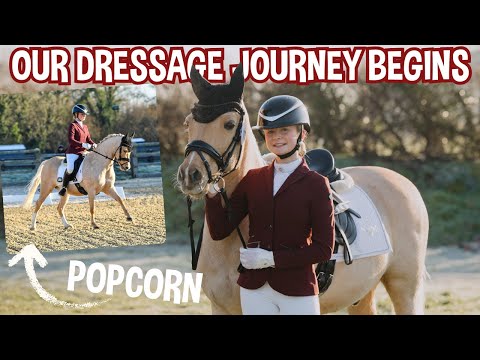 OUR DRESSAGE JOURNEY BEGINS.. POPCORN THE DRESSAGE PONY!