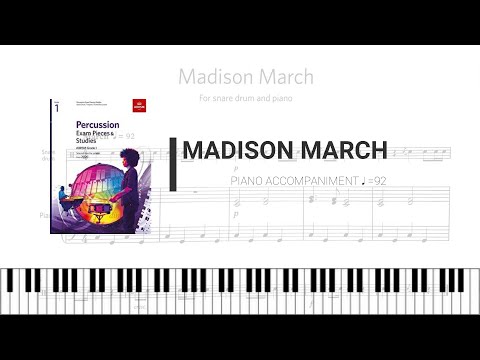 ABRSM G1 Percussion 2020 (A4) Madison March (Piano accompaniment)