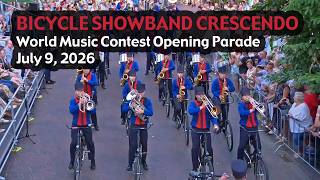Bicycle Showband Crescendo | World Music Contest Opening Parade - Kerkrade, NL | L1 Live Stream