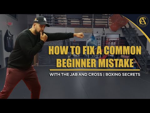 Boxing| How to fix a common beginner mistake with the jab and cross| Boxing Secrets thumbnail