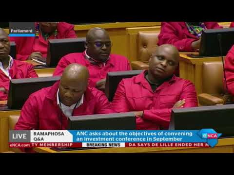 Ramaphosa answers questions in Parliament