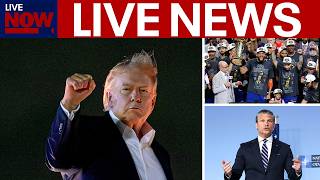 LIVE NEWS: Trump, Iran sign peace agreement, Hegseth in Brussels, Knicks parade & more 