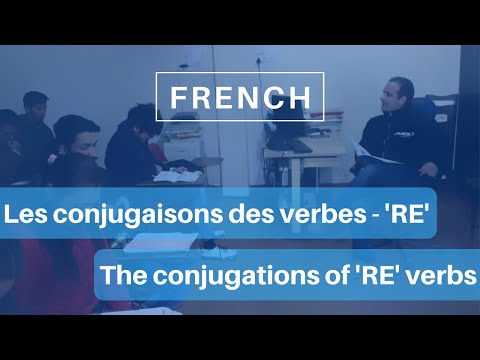 Les Conjugaisons des verbes-'RE' || The conjugations of the verbs RE || Basic French
