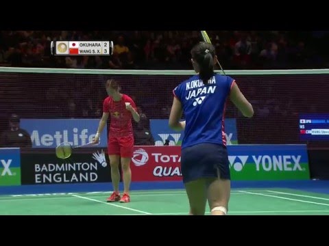 Yonex All England Open 2016 | Badminton F M4-WS | Nozomi Okuhara vs Wang Shixian