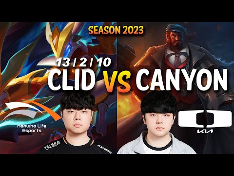 HLE Clid vs DK Canyon - Clid KINDRED vs Canyon GRAVES Jungle - Patch 13.12 KR Ranked