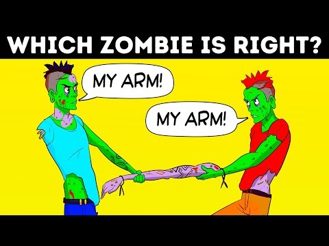 🧟‍♂️ ZOMBIE RIDDLES AND MIND-BOGGLING OPTICAL ILLUSIONS 😵