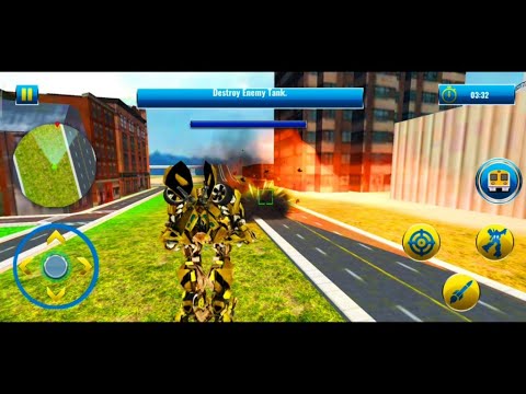 Mega Robot Transformation War: Train Robot Games * Android Gameplay