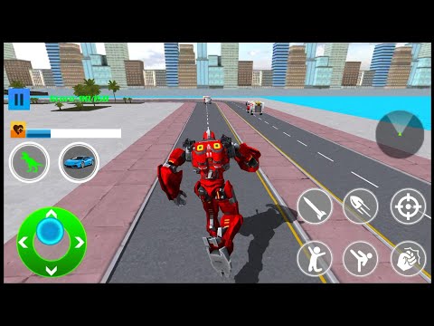 Dino Robot Car Robot Games - Android Gameplay