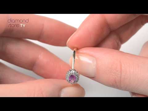 A4422 - 9K Gold DIAMOND AND PINK SAPPHIRE RING