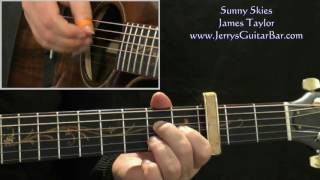 How To Play James Taylor Sunny Skies (intro only)