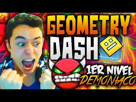 Geometry Dash! MI PRIMER NIVEL DEMONIACO OMG!! #23 - TheGrefg