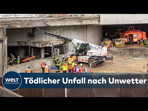 Tödlicher Arbeitsunfall in SUTTGART: Starkregen reißt Gerüst auf Tunnelbaustelle um