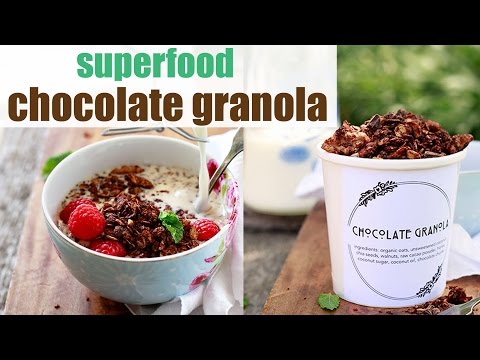 Chocolate Granola Recipe - Vegan Superfood Granola