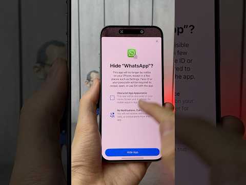 How to HIDE an APP on iPhone