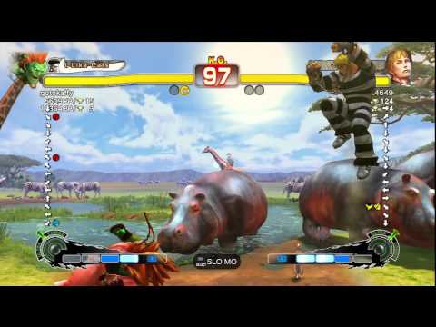 gotokaffy [Blanka] vs. gjmajt4649 [Cody] | SSF4 Arcade Edition