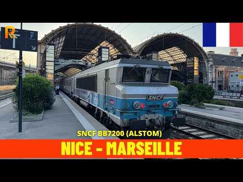 Cab Ride Nice - Marseille (Marseille–Ventimiglia railway, France, June 2025) driver's view 4K