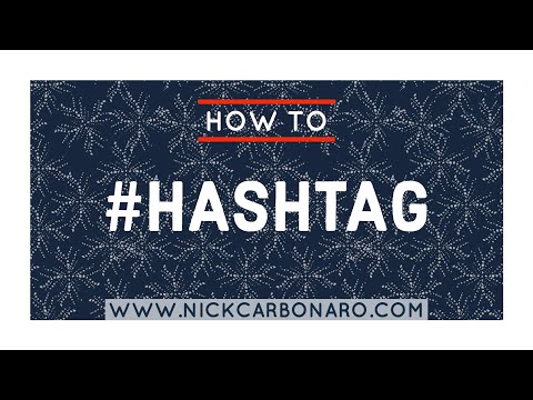 How to Hashtag