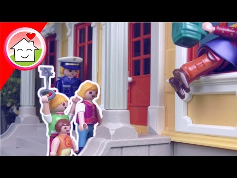 Playmobil Film Familie Hauser - Einbrecher in der gelben Villa - Spielzeug Video für Kinder