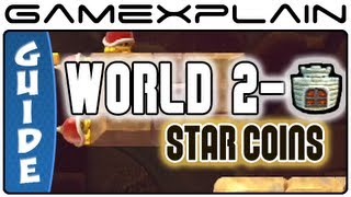 New Super Mario Bros. U - Layer Cake Desert-Stoneslide Tower Star Coins Guide & Walkthrough