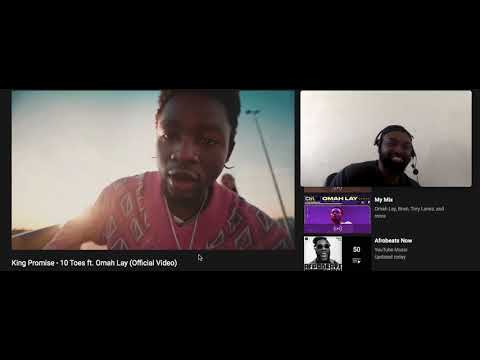 King Promise - 10 Toes ft  Omah Lay Official Video REACTION
