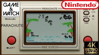 Parachute Nintendo Game & Watch 4k Gameplay