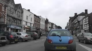 Driving Along The Homend & High Street (A438), Ledbury, Herefordshire, England 27th March 2013