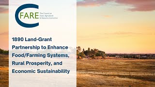 1890 Land-Grant Partnership to Enhance Farming Systems, Rural Prosperity, & Economic Sustainability